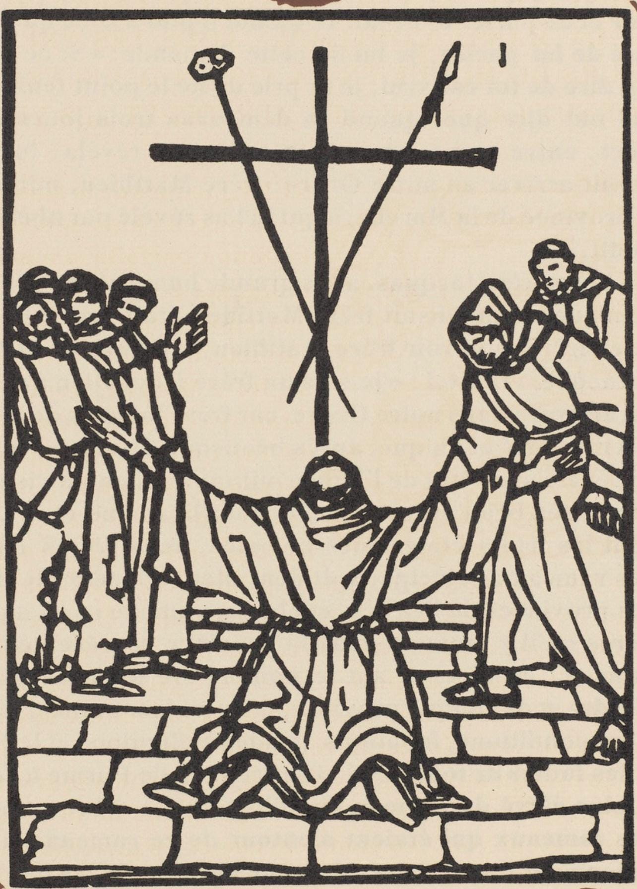 Mile Bernard, Composition (Morane, No. 100), Les Petites Fleurs De St. Franoise, Woodcut