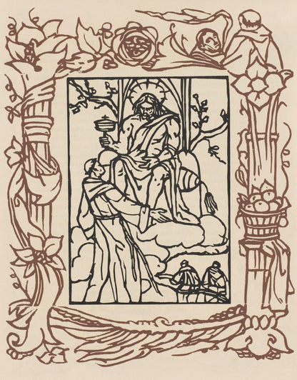 Mile Bernard, Composition (Morane, No. 100), Les Petites Fleurs De St. Franoise, Woodcut
