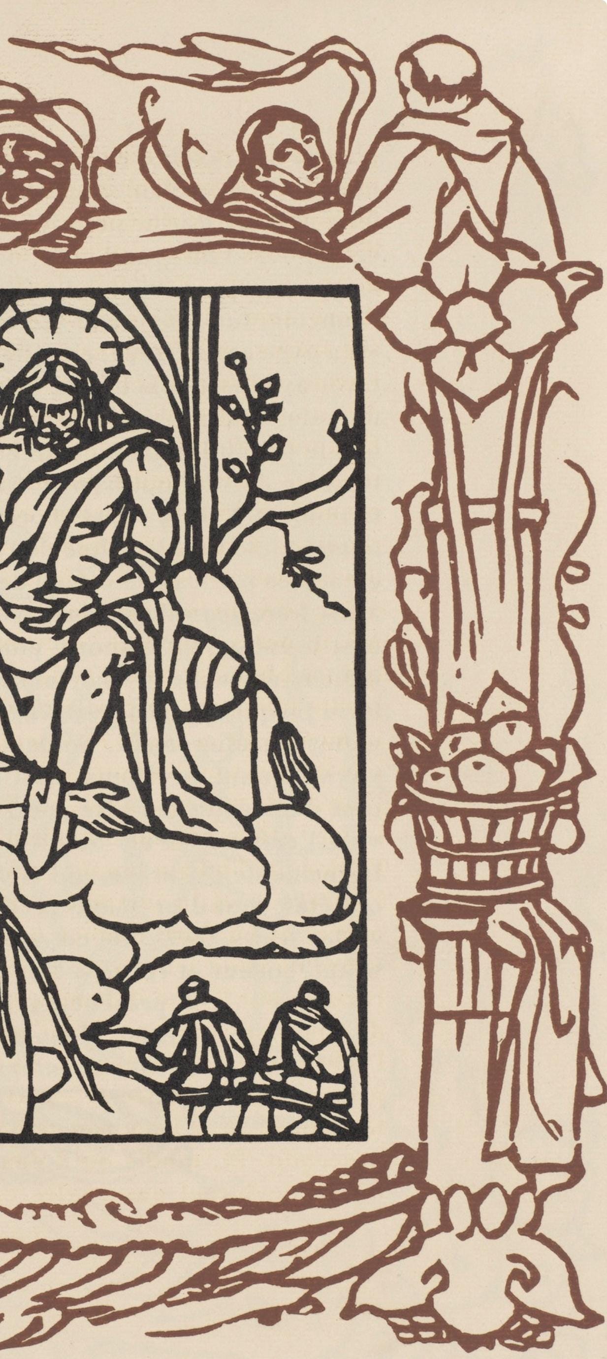 Mile Bernard, Composition (Morane, No. 100), Les Petites Fleurs De St. Franoise, Woodcut