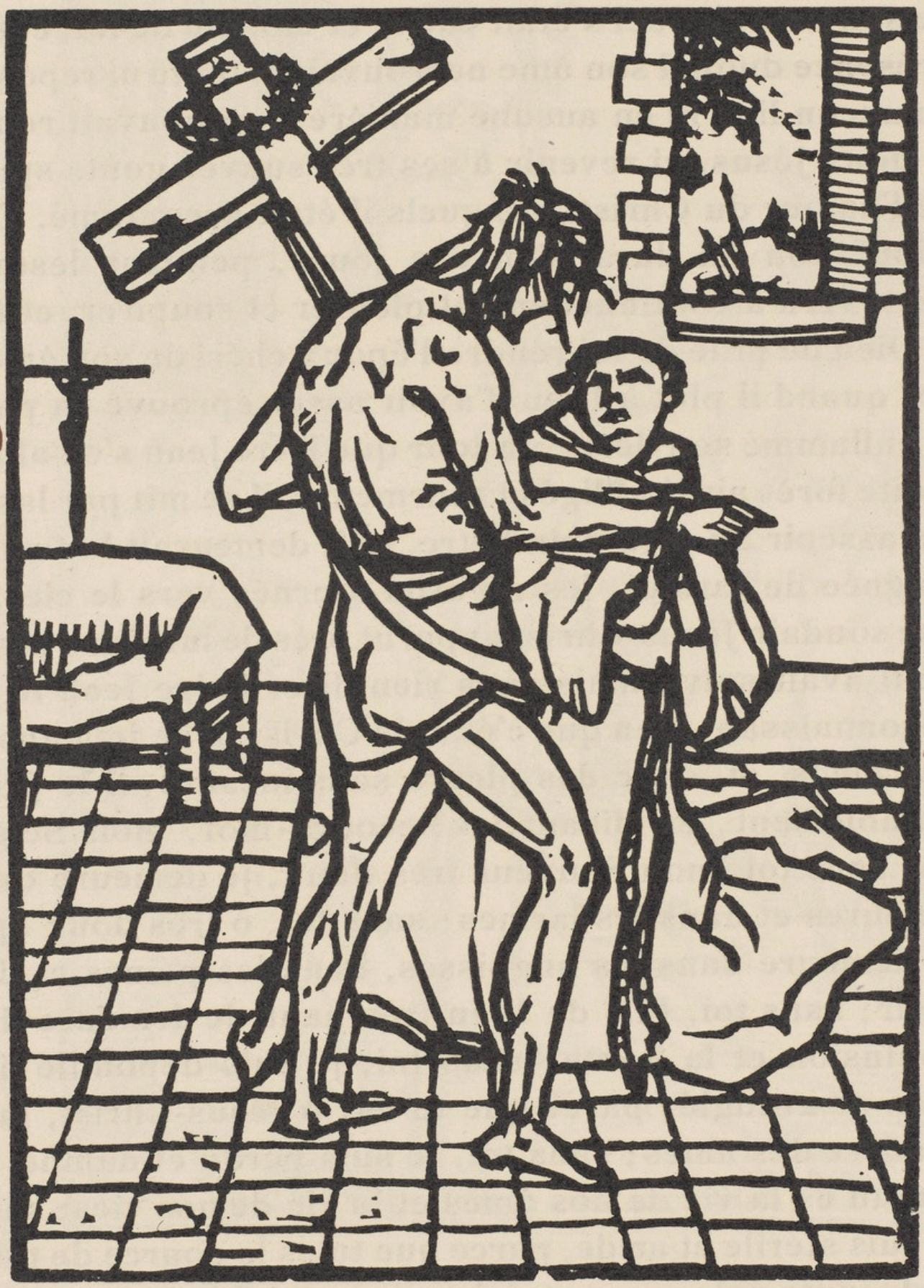 Mile Bernard, Composition (Morane, No. 100), Les Petites Fleurs De St. Franoise, Woodcut