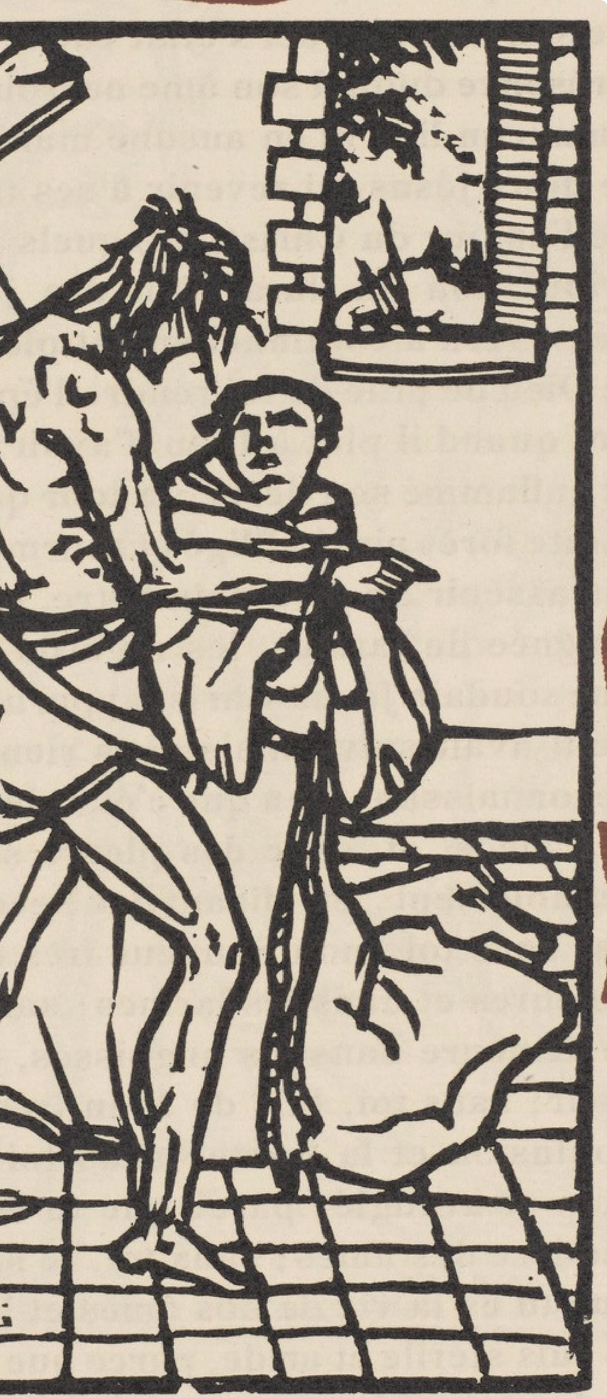 Mile Bernard, Composition (Morane, No. 100), Les Petites Fleurs De St. Franoise, Woodcut