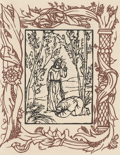 Mile Bernard, Composition (Morane, No. 100), Les Petites Fleurs De St. Franoise, Woodcut