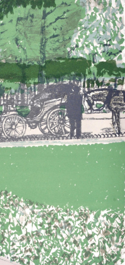 Maurice Brianchon, La Calche Dans Le Parc, Regards Sur Paris, Lithograph