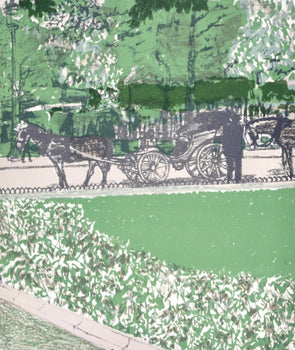 Maurice Brianchon, La Calche Dans Le Parc, Regards Sur Paris, Lithograph