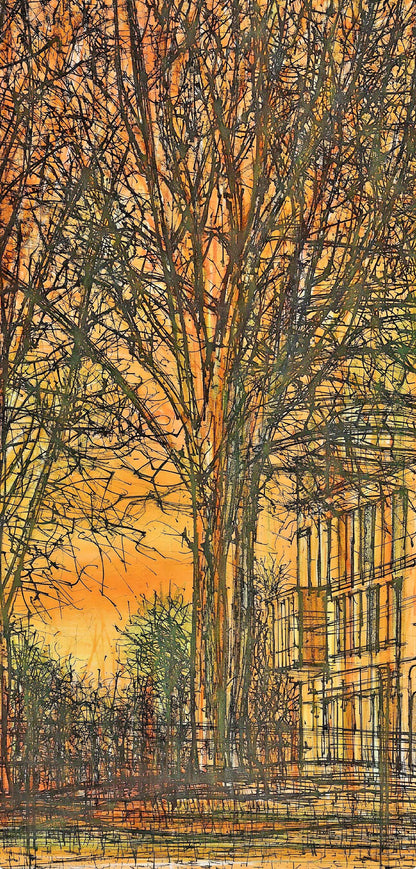 Jean Carzou, La Maison Dans Les Arbres, Regards Sur Paris, Lithograph