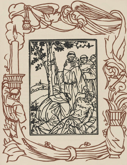 Mile Bernard, Composition (Morane, No. 100), Les Petites Fleurs De St. Franoise, Woodcut
