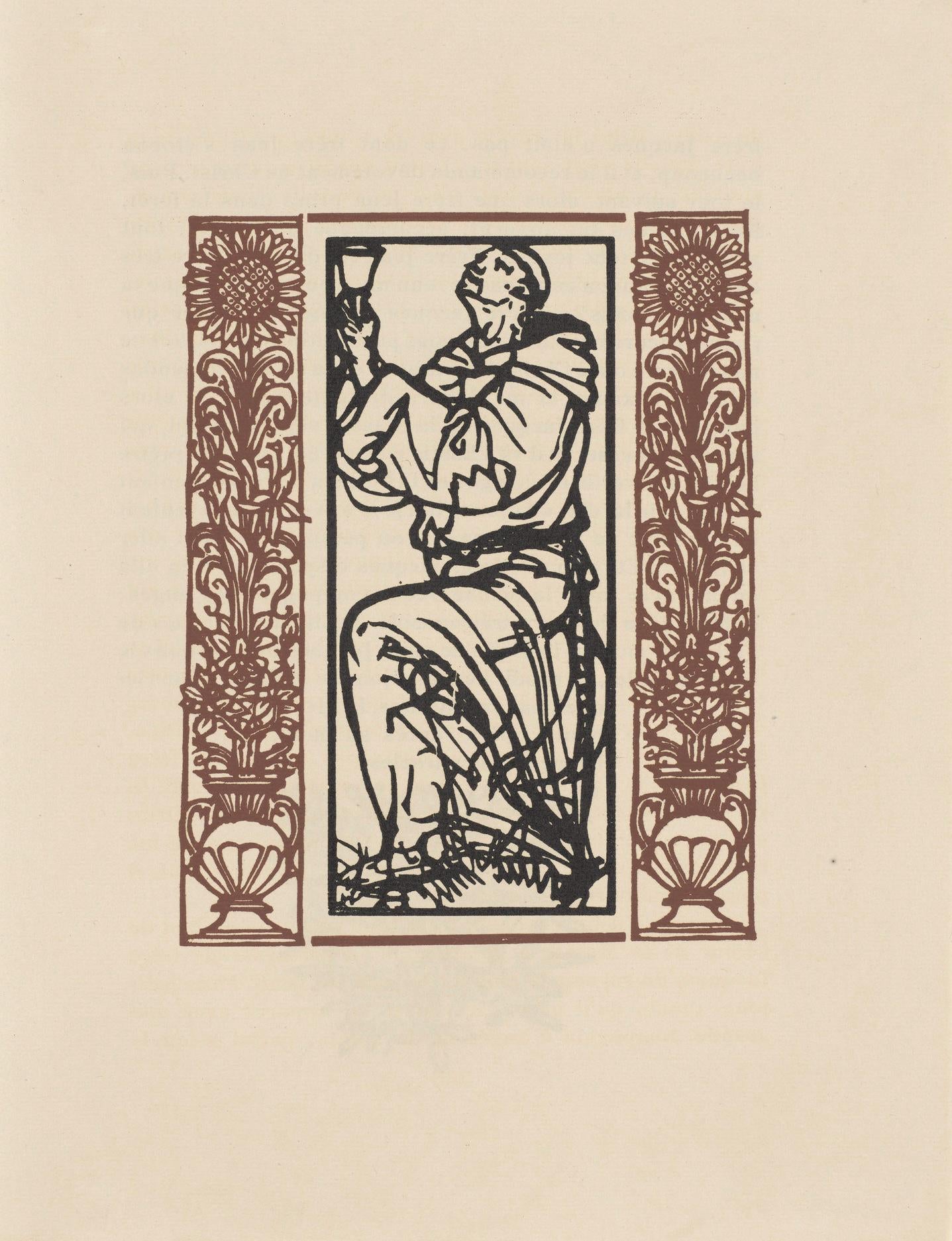 Mile Bernard, Composition (Morane, No. 100), Les Petites Fleurs De St. Franoise, Woodcut