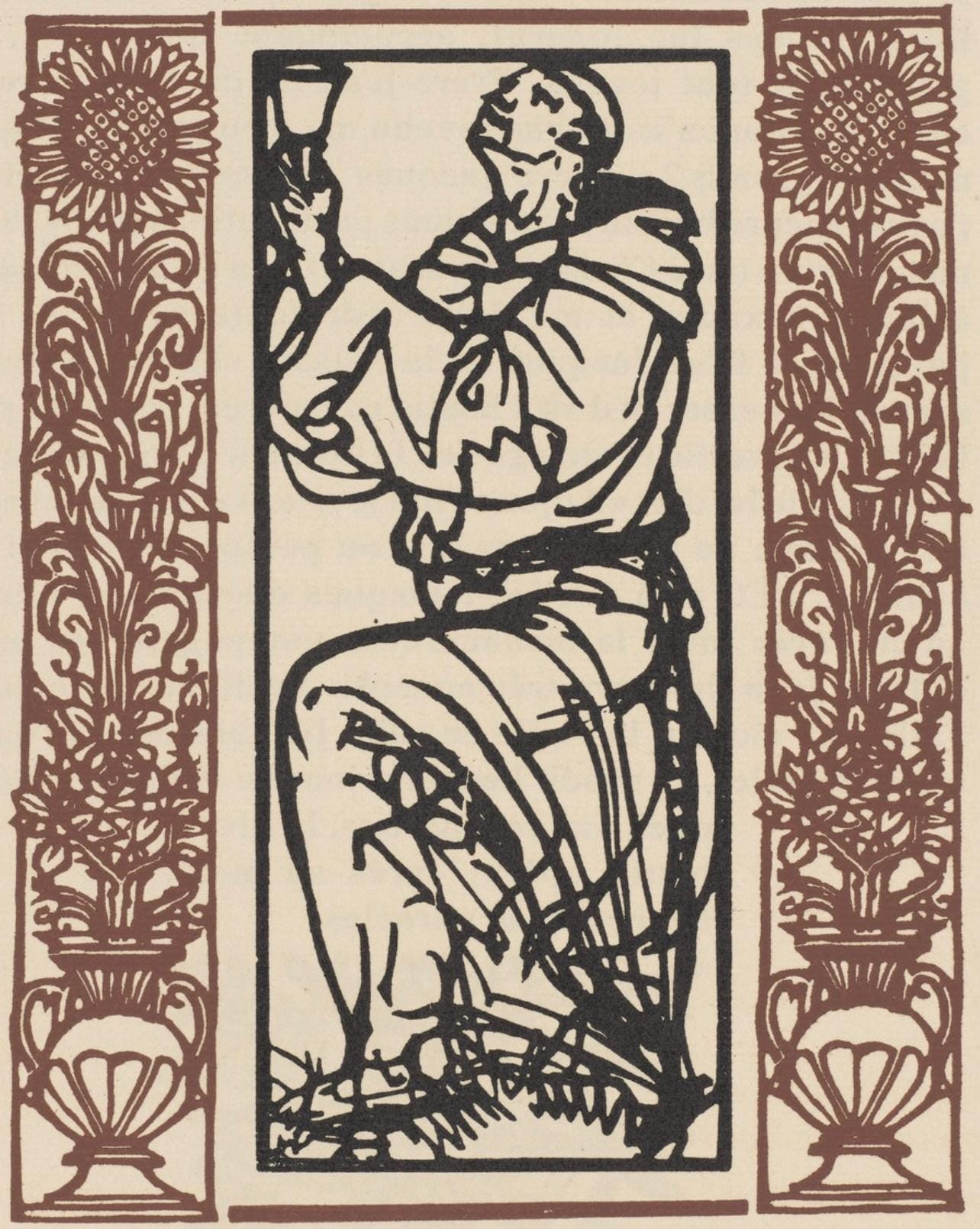 Mile Bernard, Composition (Morane, No. 100), Les Petites Fleurs De St. Franoise, Woodcut