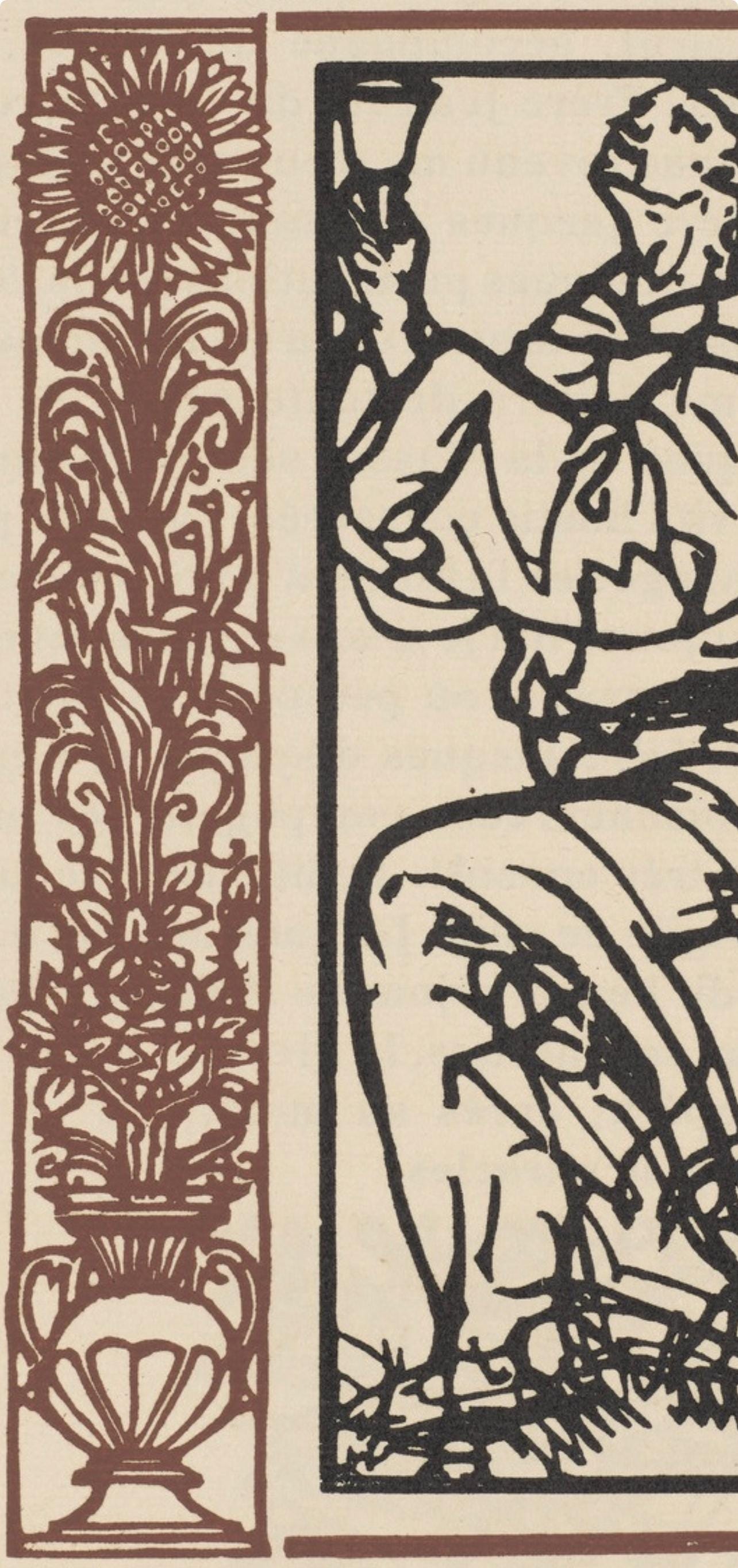 Mile Bernard, Composition (Morane, No. 100), Les Petites Fleurs De St. Franoise, Woodcut