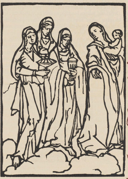 Mile Bernard, Composition (Morane, No. 100), Les Petites Fleurs De St. Franoise, Woodcut