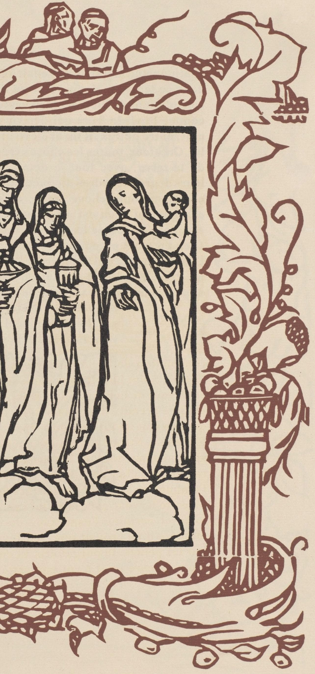 Mile Bernard, Composition (Morane, No. 100), Les Petites Fleurs De St. Franoise, Woodcut