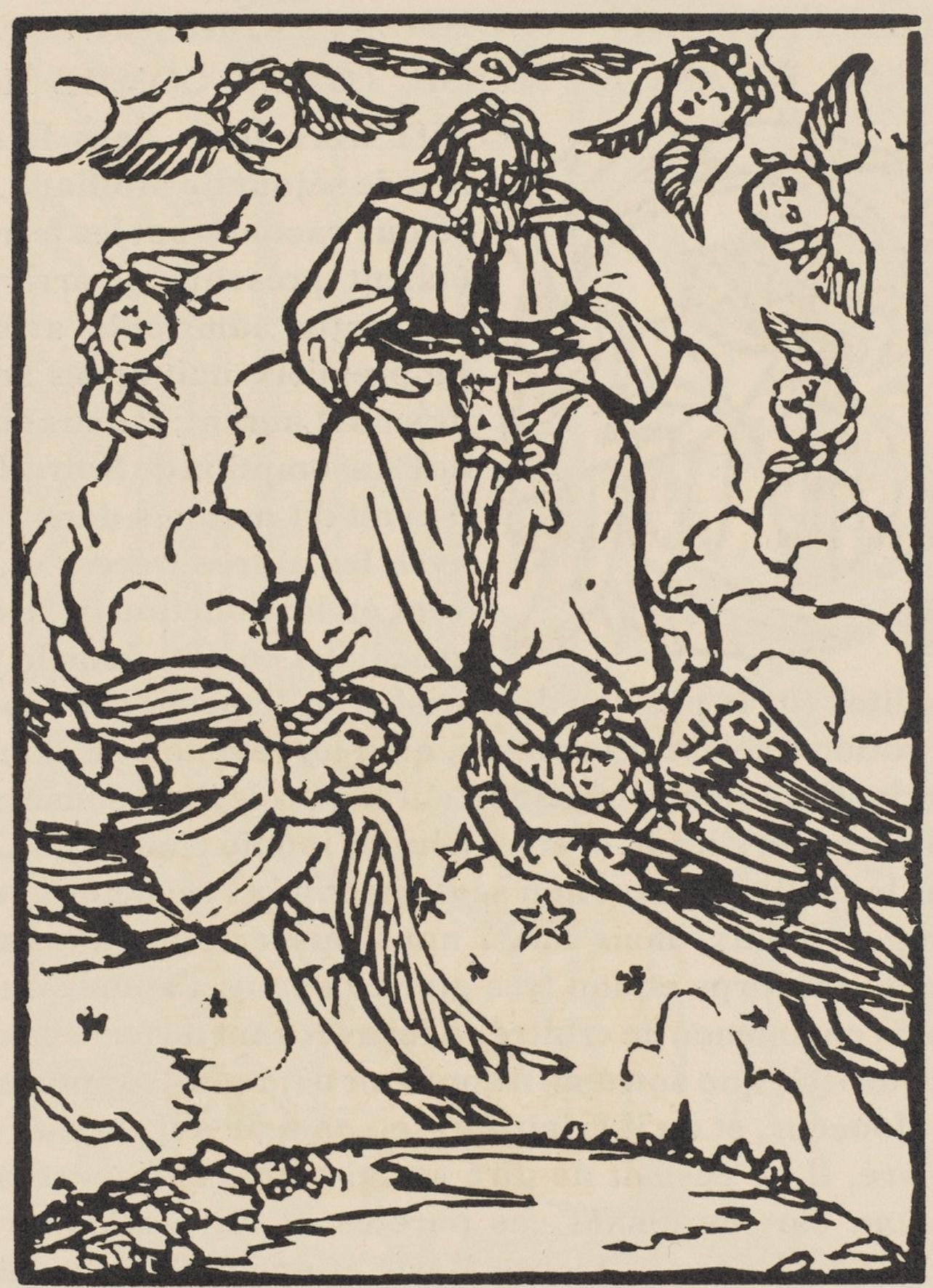 Mile Bernard, Composition (Morane, No. 100), Les Petites Fleurs De St. Franoise, Woodcut