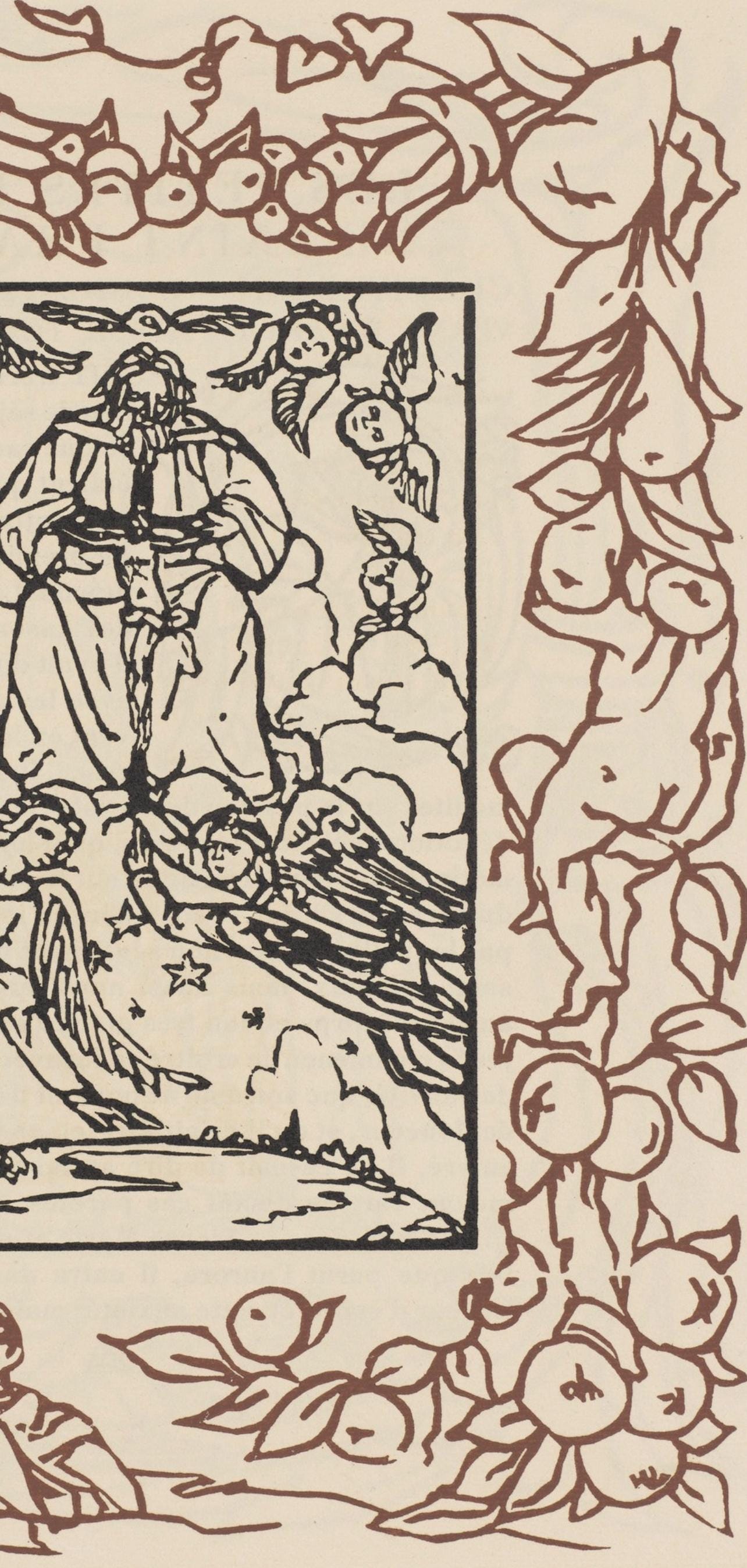Mile Bernard, Composition (Morane, No. 100), Les Petites Fleurs De St. Franoise, Woodcut