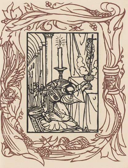 Mile Bernard, Composition (Morane, No. 100), Les Petites Fleurs De St. Franoise, Woodcut