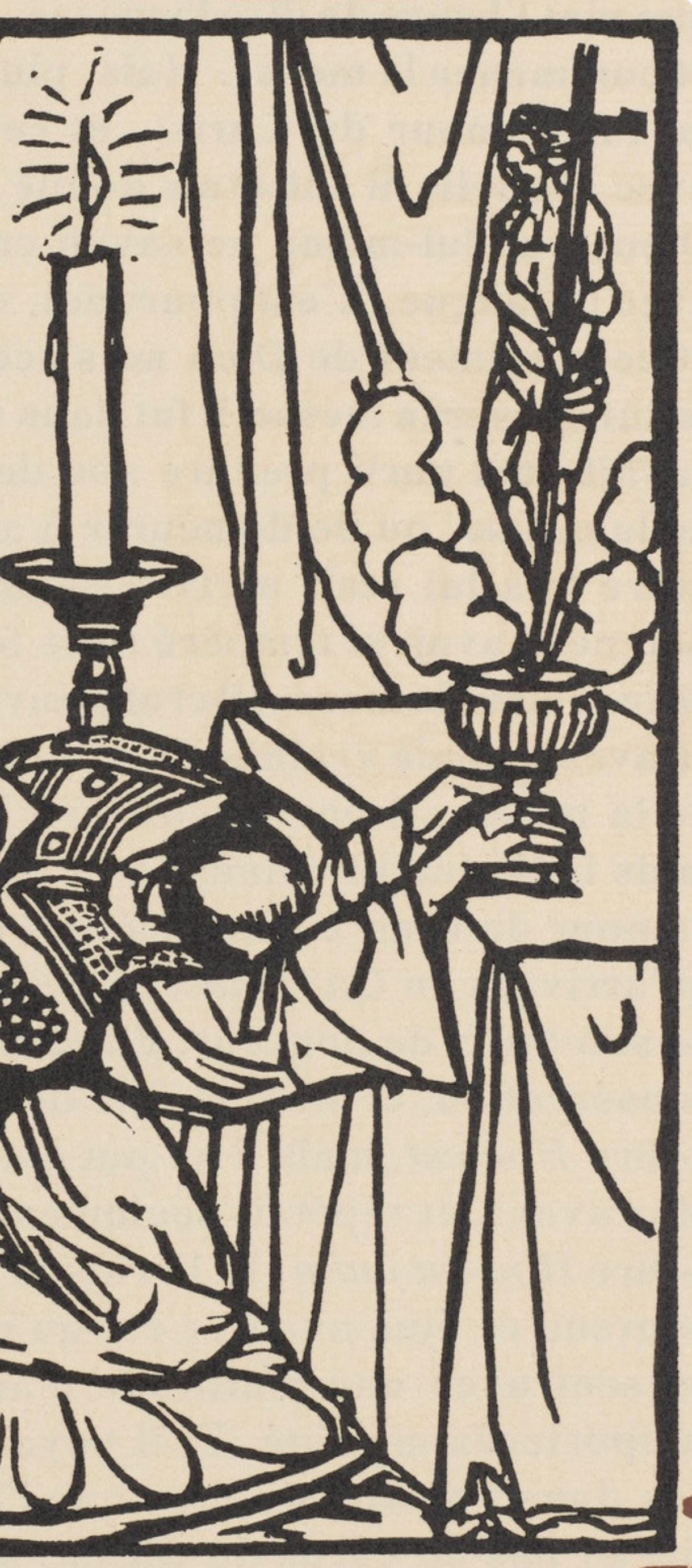 Mile Bernard, Composition (Morane, No. 100), Les Petites Fleurs De St. Franoise, Woodcut