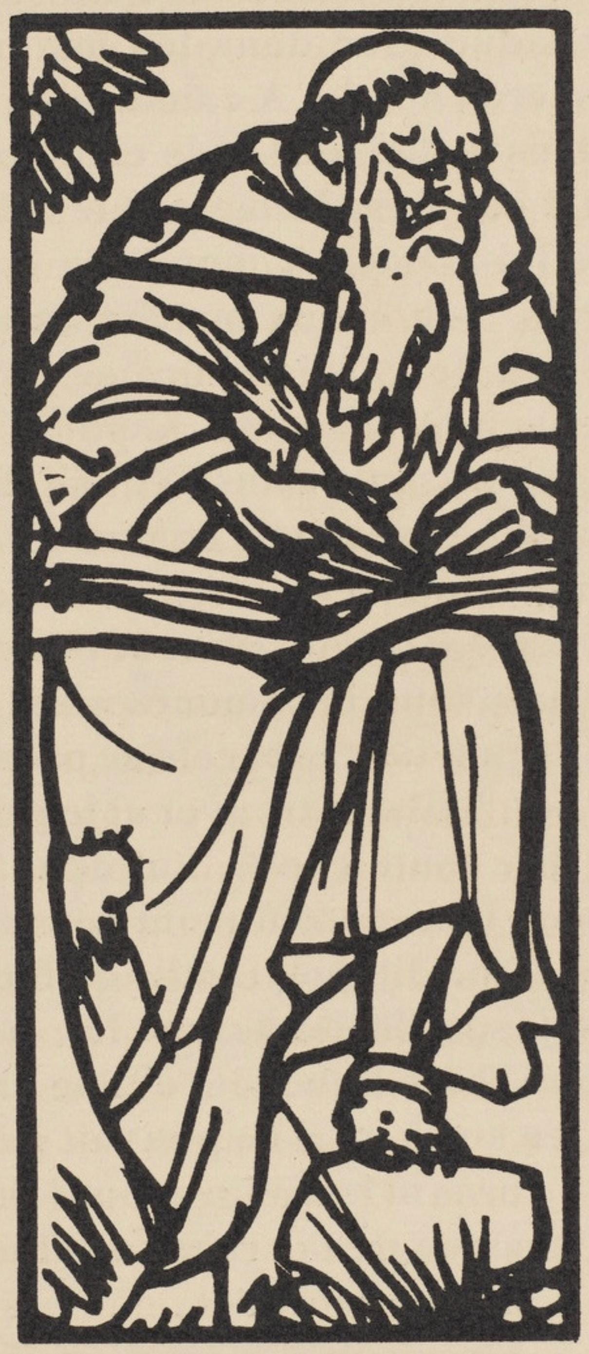 Mile Bernard, Composition (Morane, No. 100), Les Petites Fleurs De St. Franoise, Woodcut