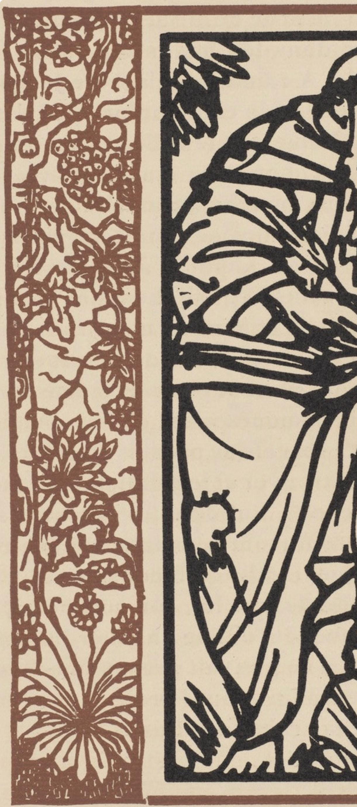 Mile Bernard, Composition (Morane, No. 100), Les Petites Fleurs De St. Franoise, Woodcut