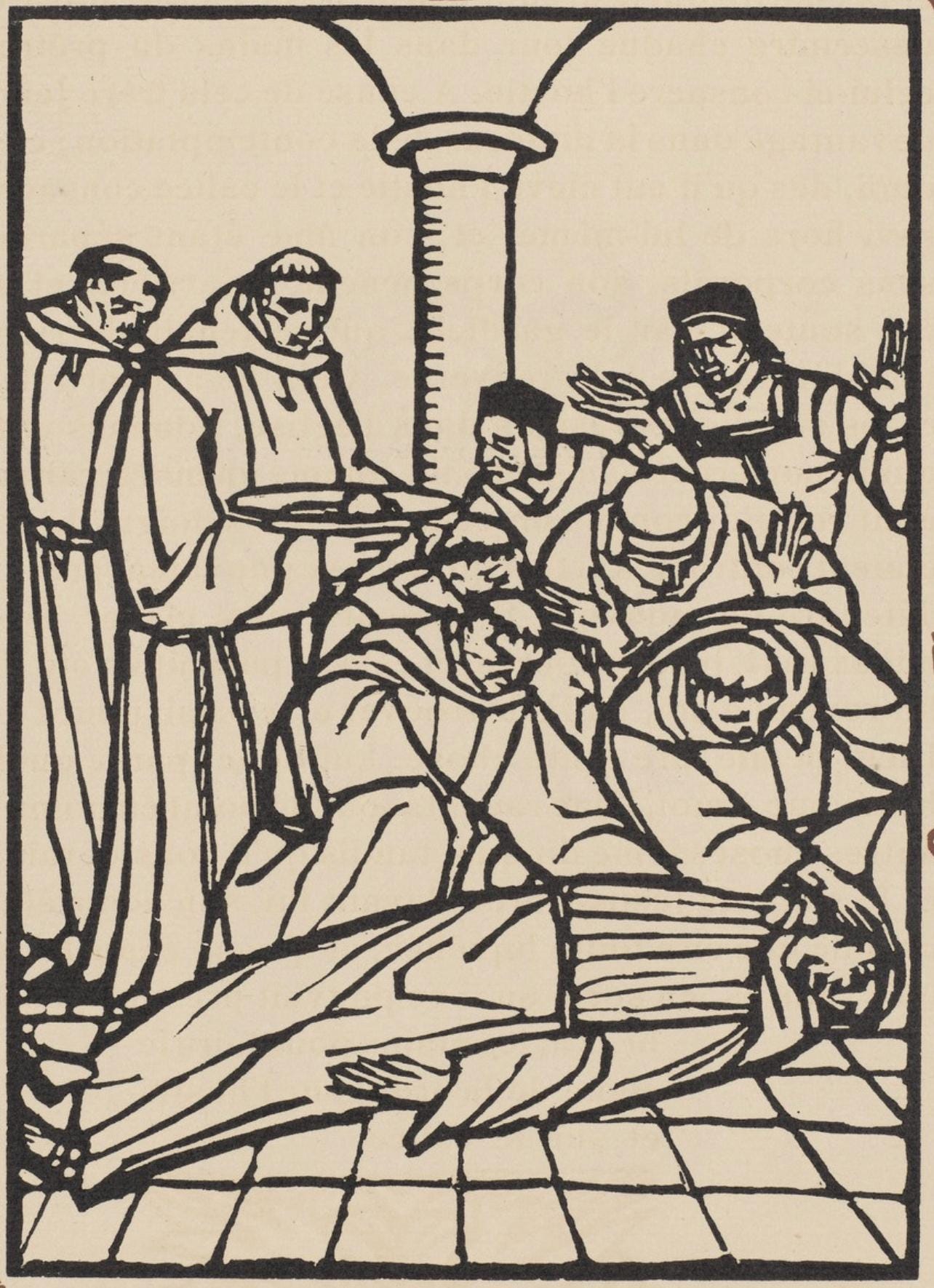 Mile Bernard, Composition (Morane, No. 100), Les Petites Fleurs De St. Franoise, Woodcut