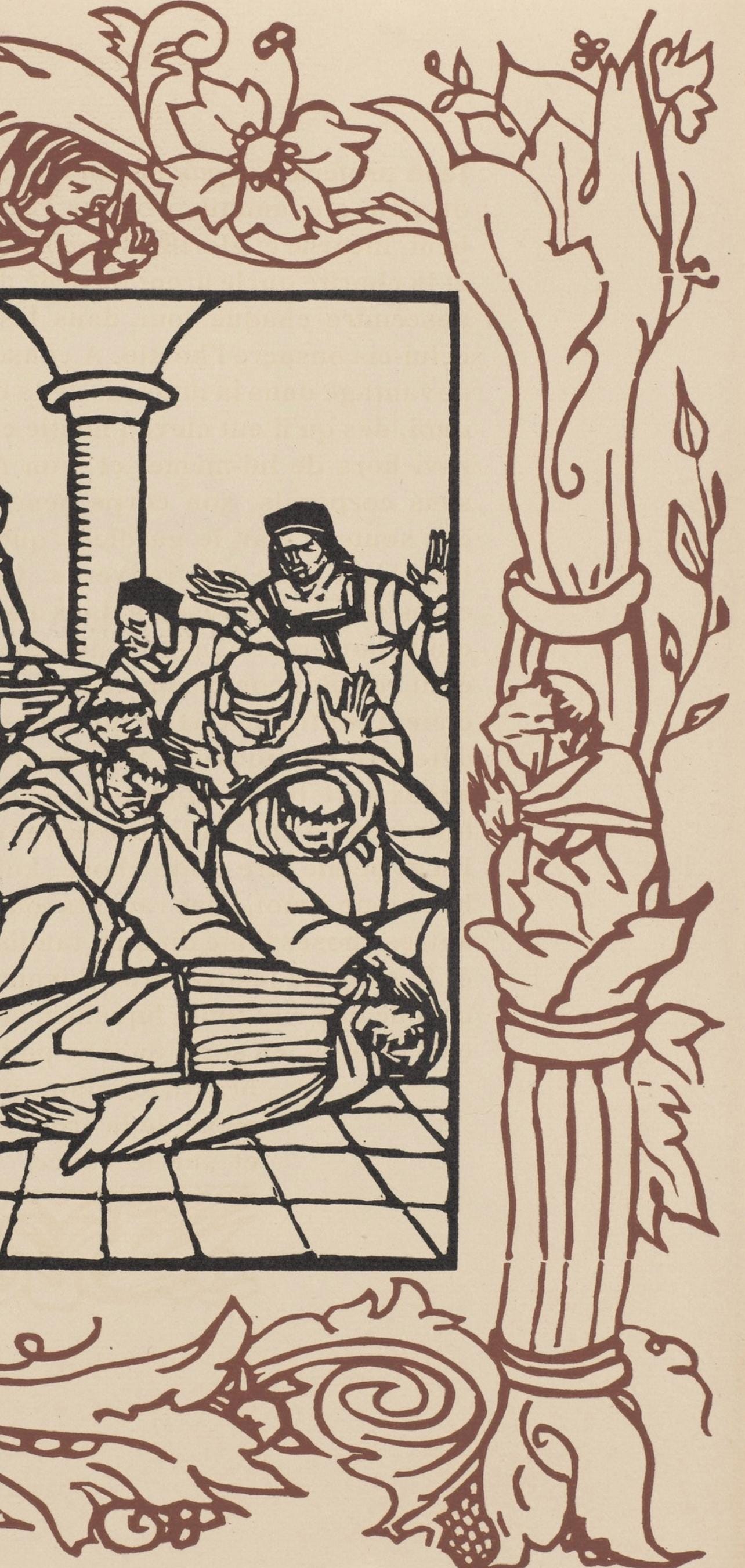 Mile Bernard, Composition (Morane, No. 100), Les Petites Fleurs De St. Franoise, Woodcut