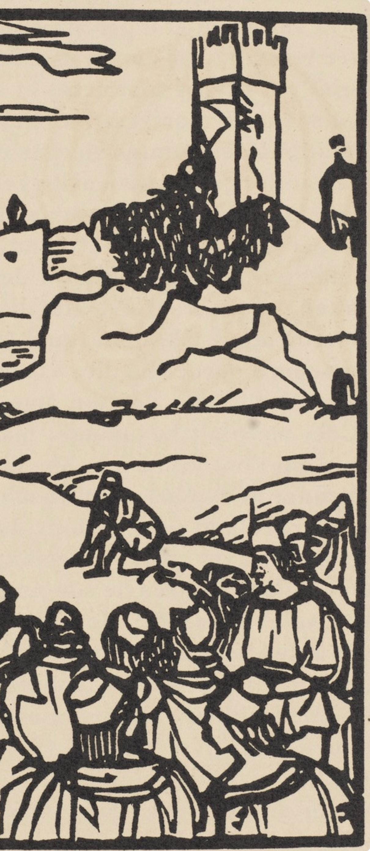 Mile Bernard, Composition (Morane, No. 100), Les Petites Fleurs De St. Franoise, Woodcut