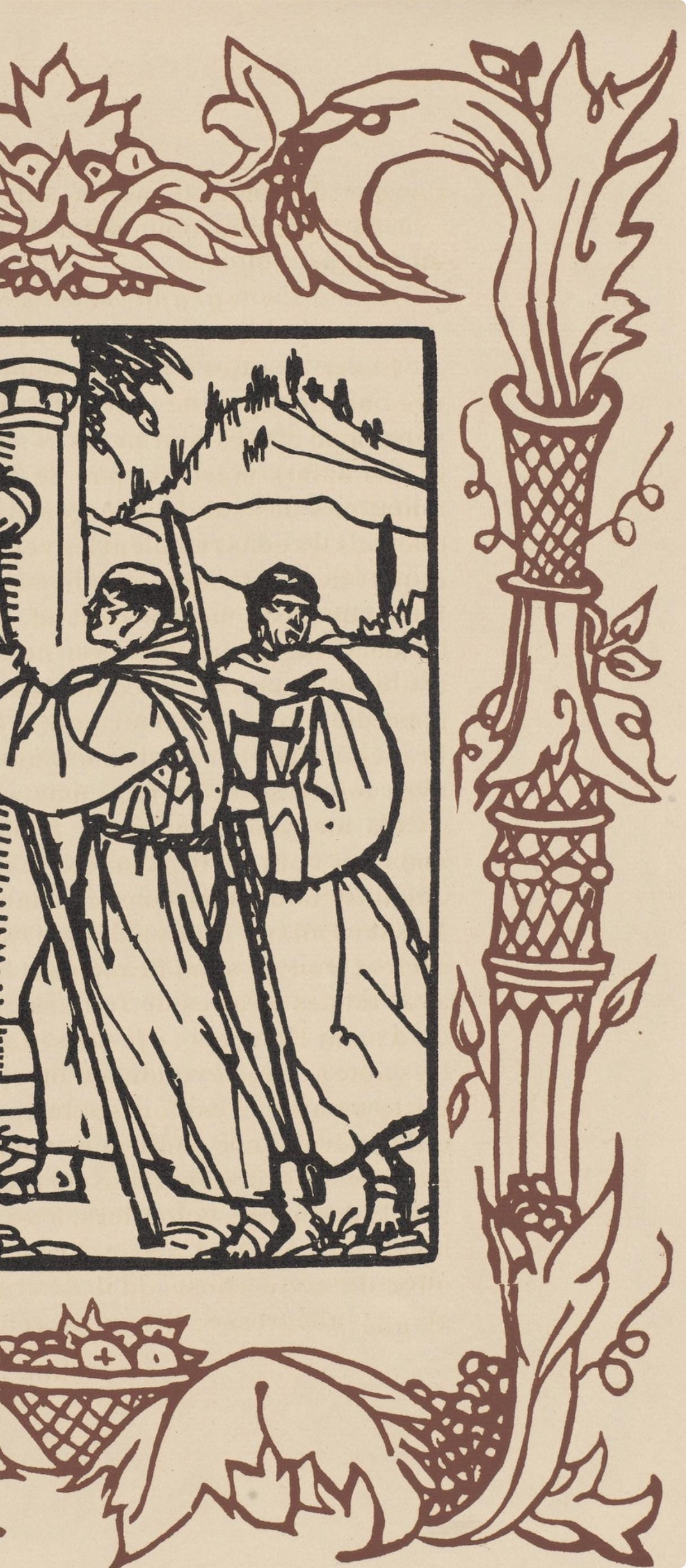 Mile Bernard, Composition (Morane, No. 100), Les Petites Fleurs De St. Franoise, Woodcut