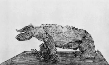 Max Ernst, Composition (Spies/Leppien 222), Histoire Naturelle, Lithograph