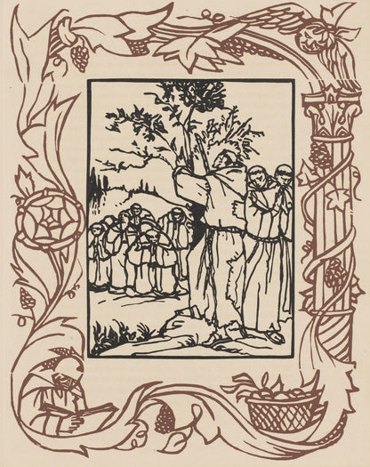 Mile Bernard, Composition (Morane, No. 100), Les Petites Fleurs De St. Franoise, Woodcut