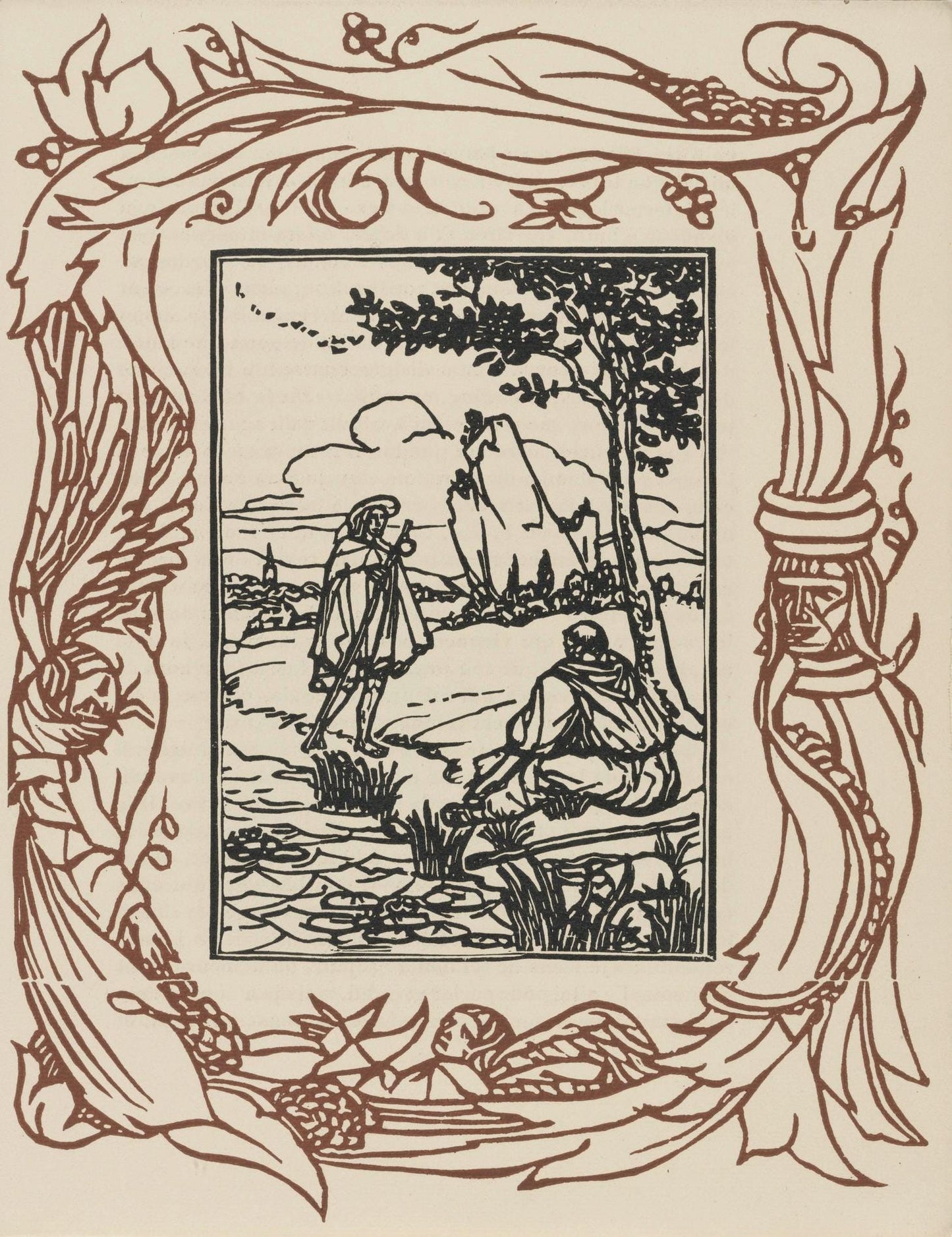 Mile Bernard, Composition (Morane, No. 100), Les Petites Fleurs De St. Franoise, Woodcut