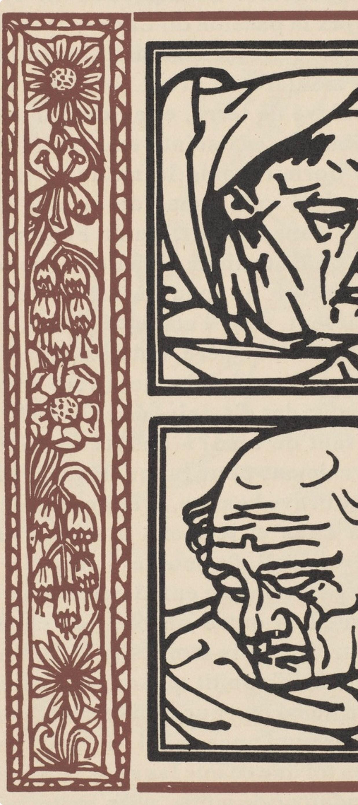 Mile Bernard, Composition (Morane, No. 100), Les Petites Fleurs De St. Franoise, Woodcut