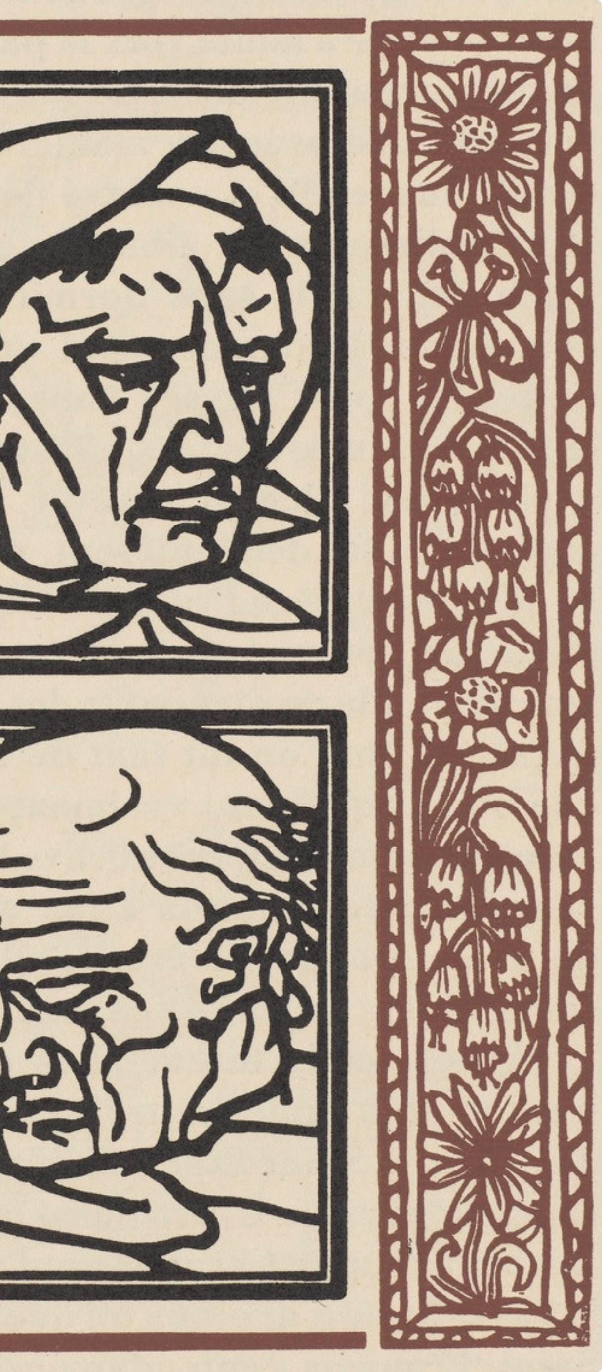 Mile Bernard, Composition (Morane, No. 100), Les Petites Fleurs De St. Franoise, Woodcut