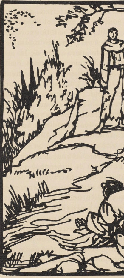 Mile Bernard, Composition (Morane, No. 100), Les Petites Fleurs De St. Franoise, Woodcut