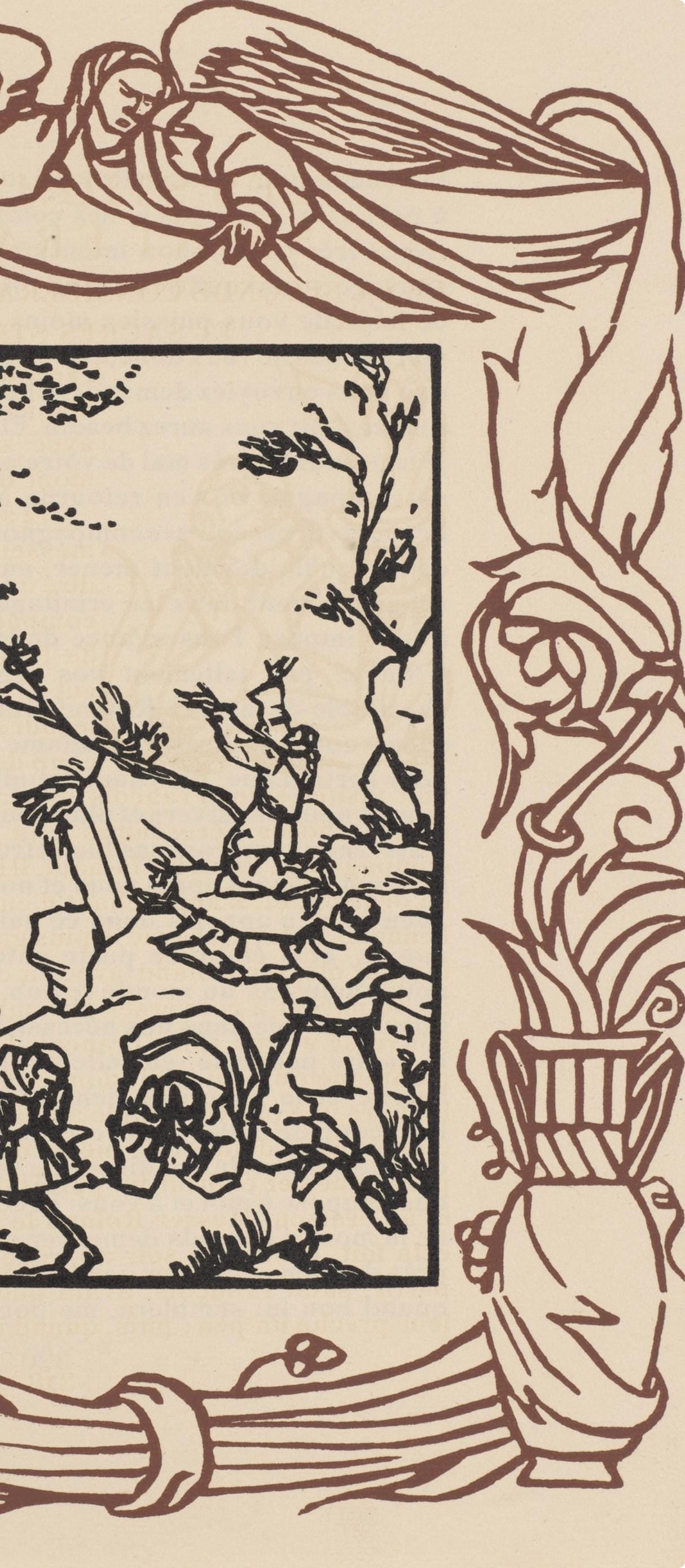 Mile Bernard, Composition (Morane, No. 100), Les Petites Fleurs De St. Franoise, Woodcut