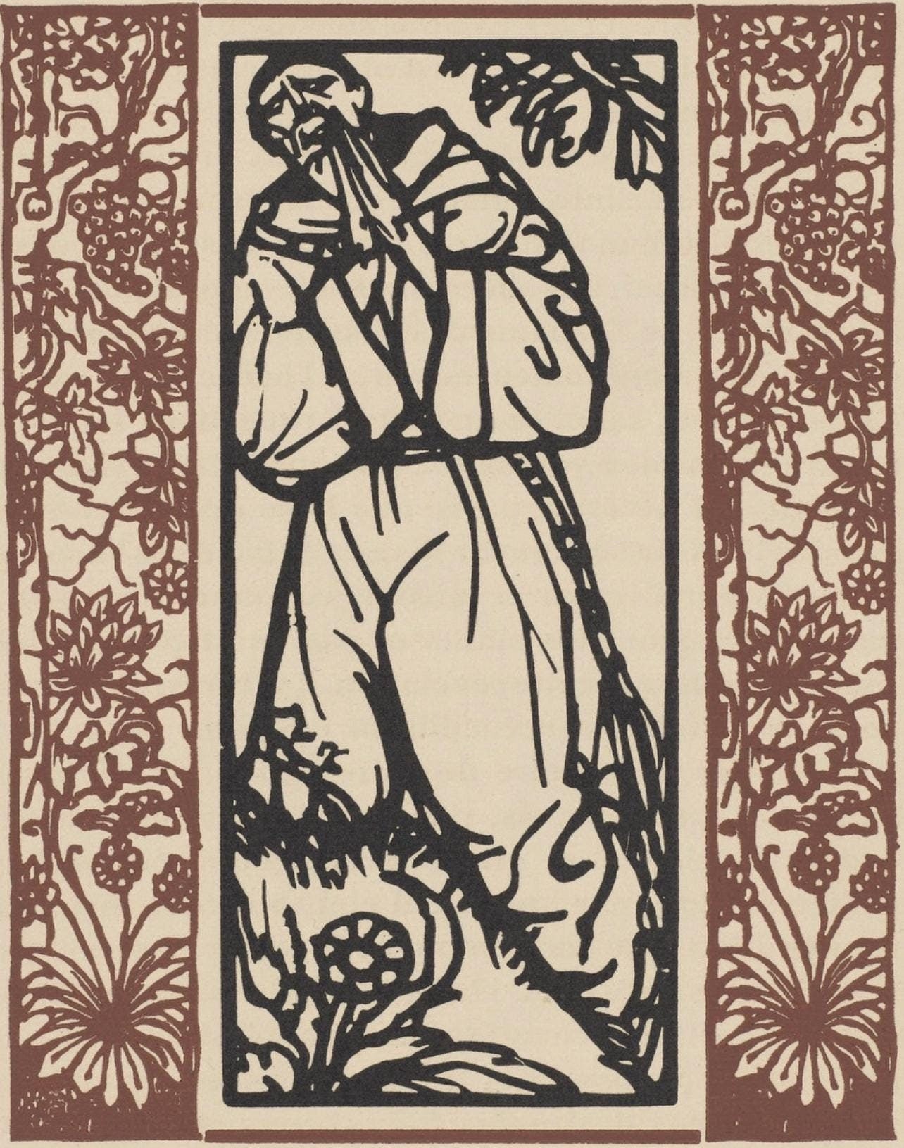 Mile Bernard, Composition (Morane, No. 100), Les Petites Fleurs De St. Franoise, Woodcut