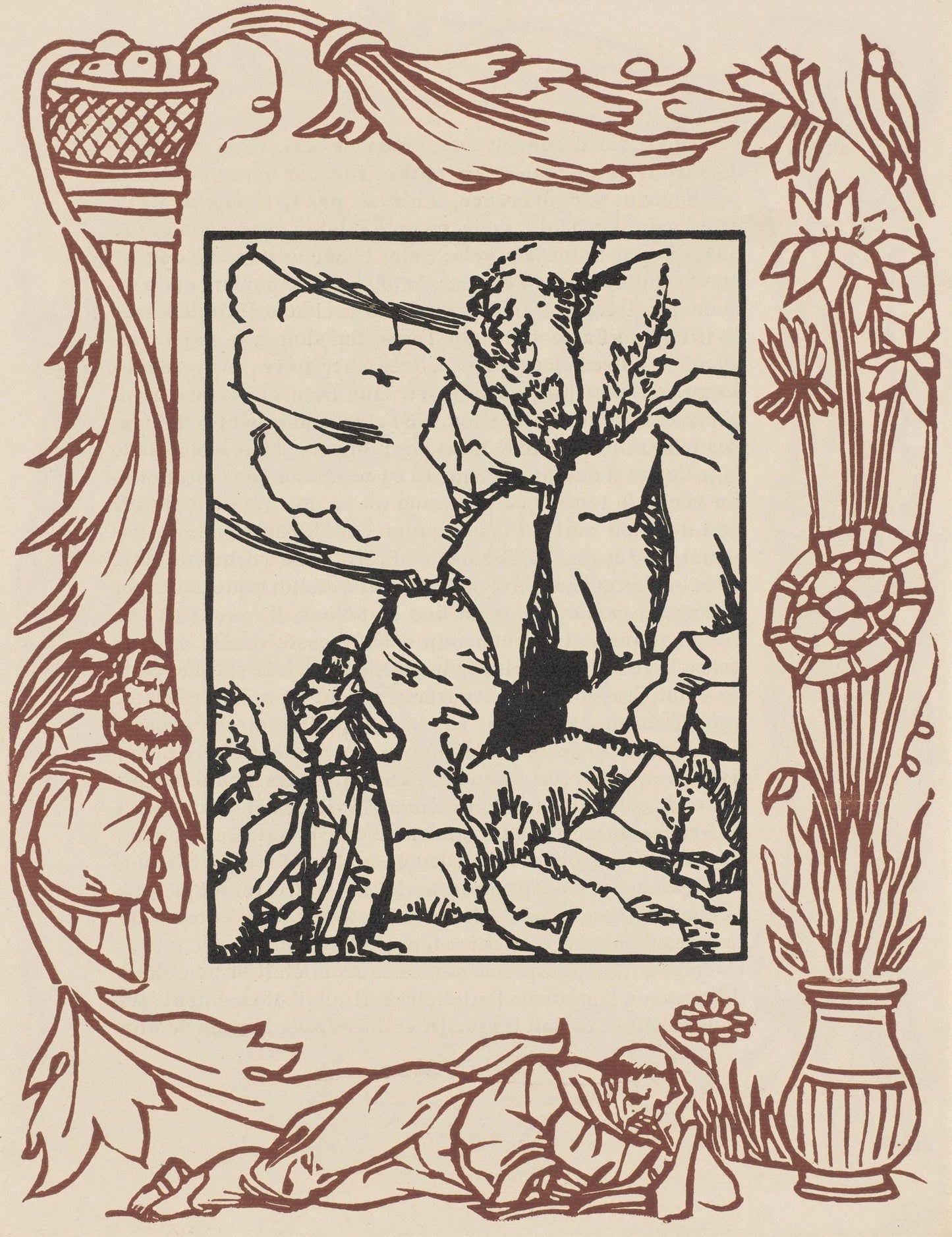 Mile Bernard, Composition (Morane, No. 100), Les Petites Fleurs De St. Franoise, Woodcut