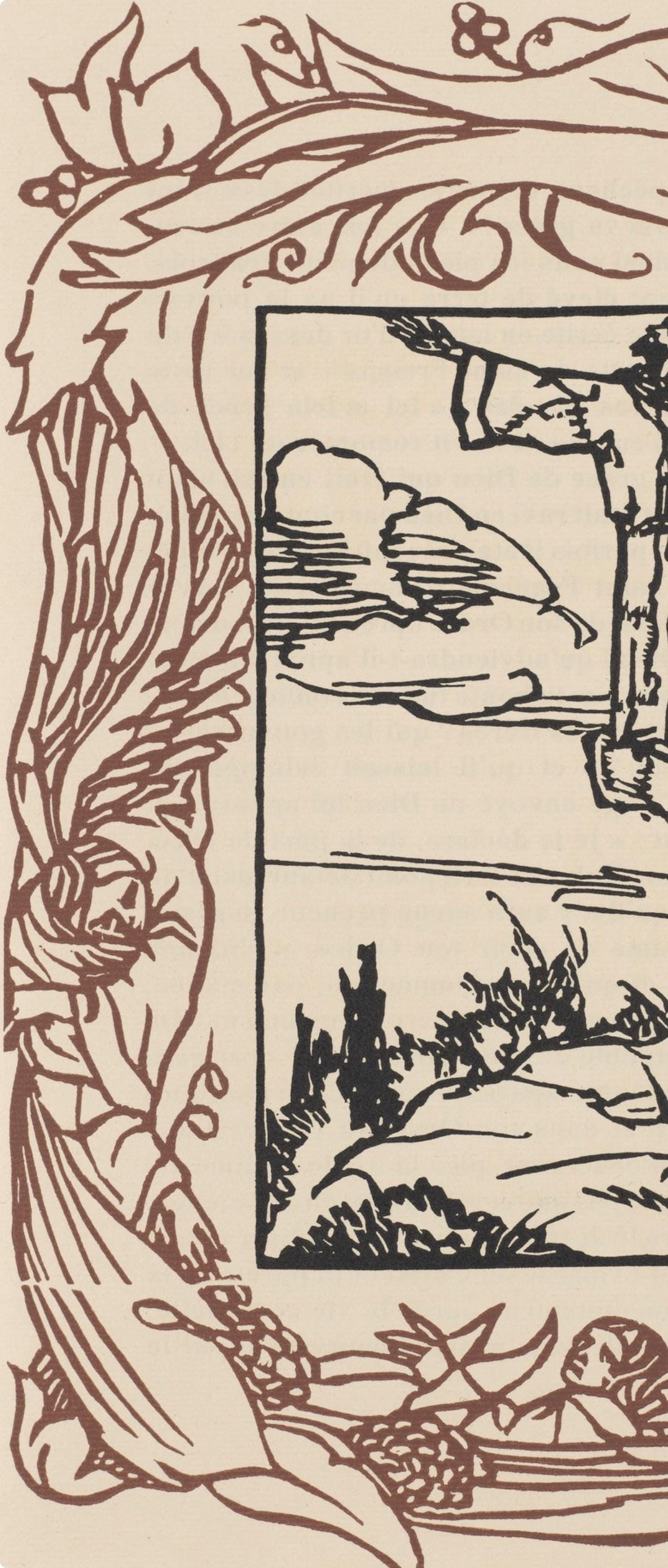 Mile Bernard, Composition (Morane, No. 100), Les Petites Fleurs De St. Franoise, Woodcut