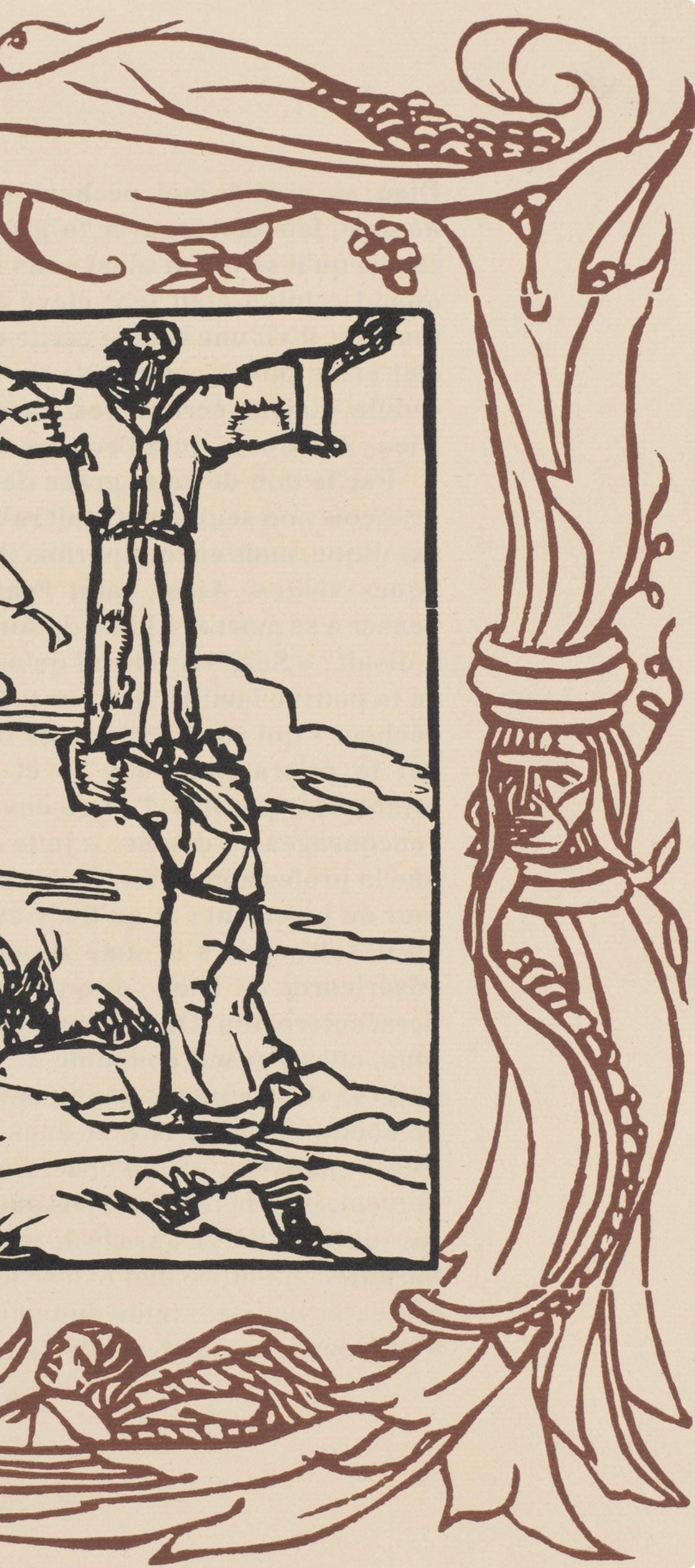 Mile Bernard, Composition (Morane, No. 100), Les Petites Fleurs De St. Franoise, Woodcut