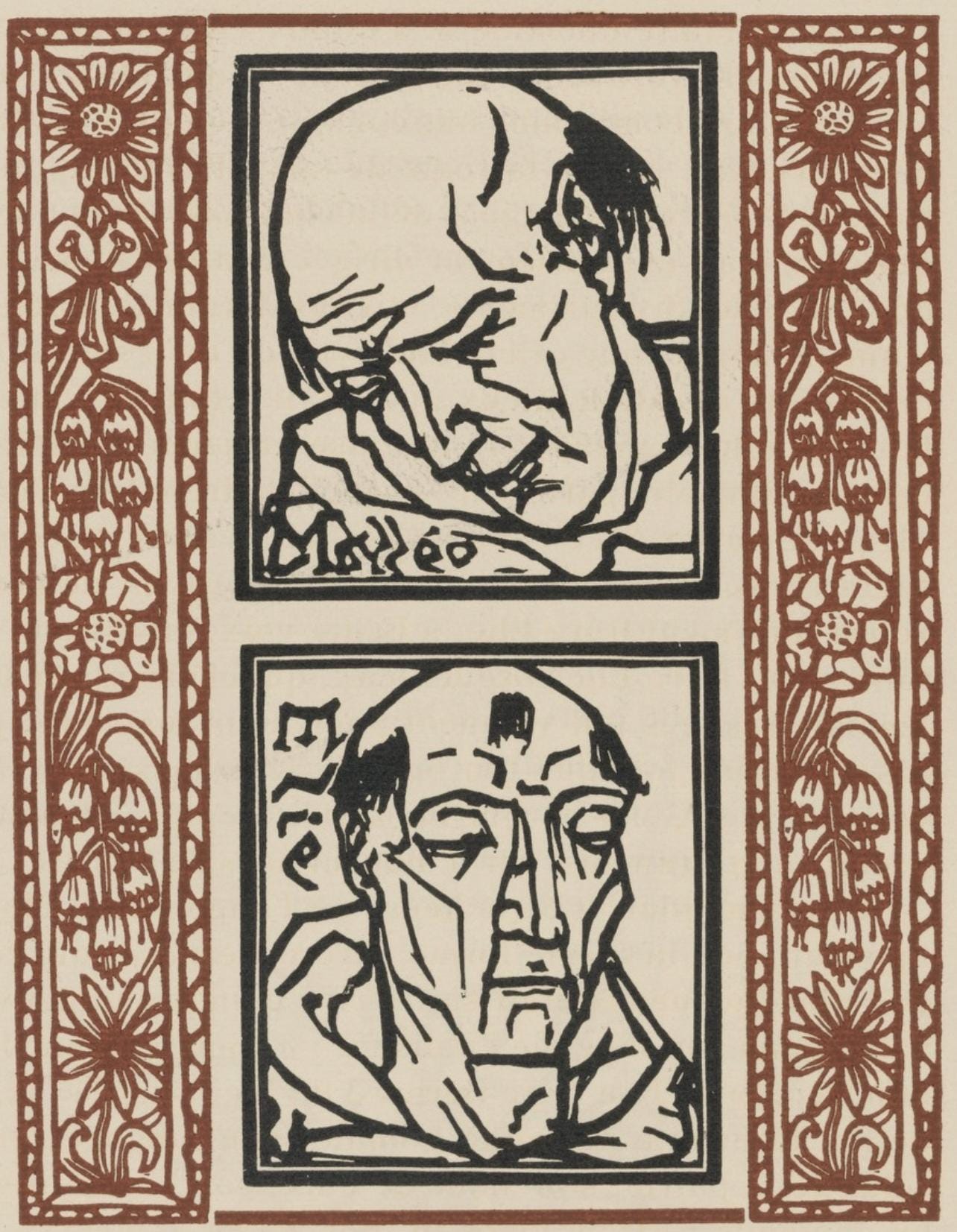 Mile Bernard, Composition (Morane, No. 100), Les Petites Fleurs De St. Franoise, Woodcut