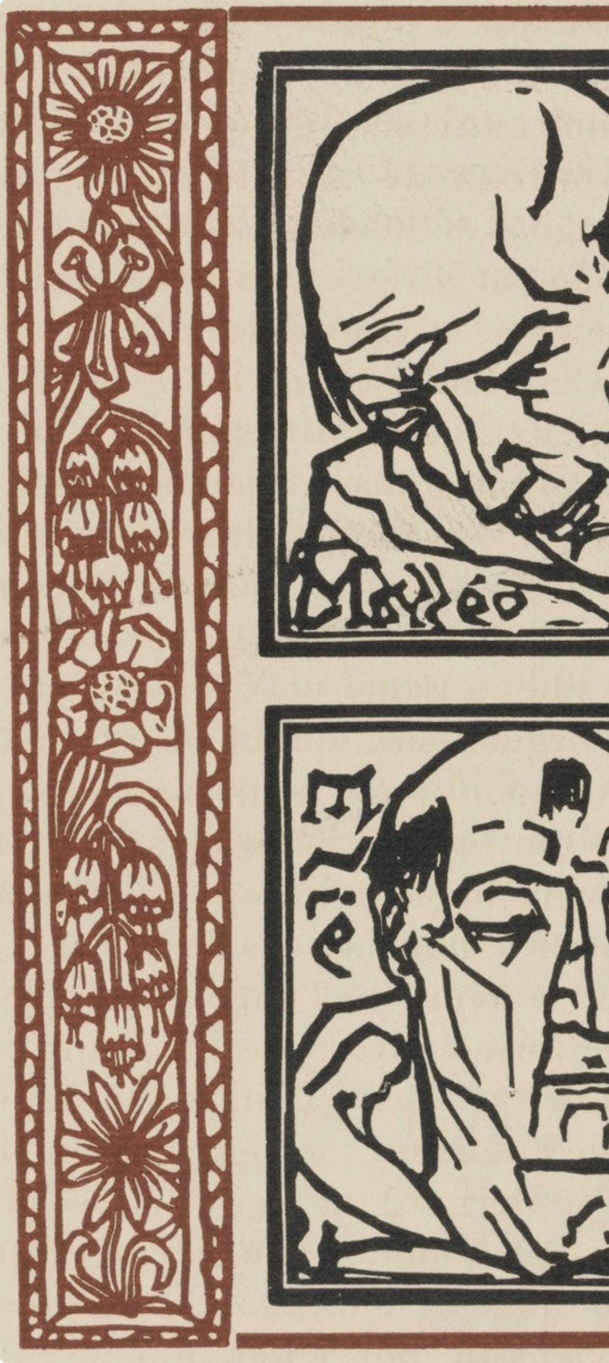 Mile Bernard, Composition (Morane, No. 100), Les Petites Fleurs De St. Franoise, Woodcut