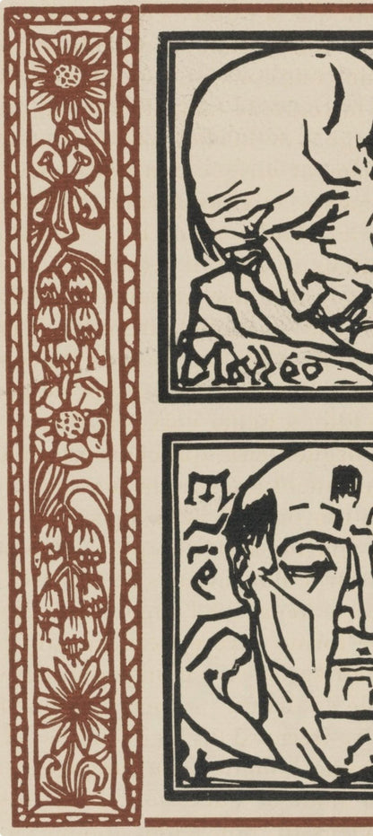 Mile Bernard, Composition (Morane, No. 100), Les Petites Fleurs De St. Franoise, Woodcut
