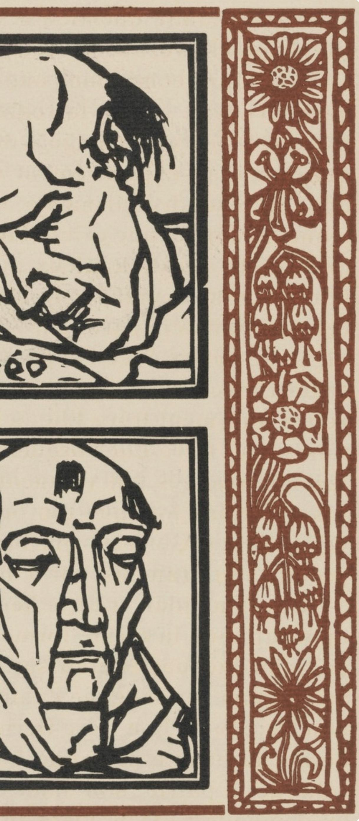 Mile Bernard, Composition (Morane, No. 100), Les Petites Fleurs De St. Franoise, Woodcut