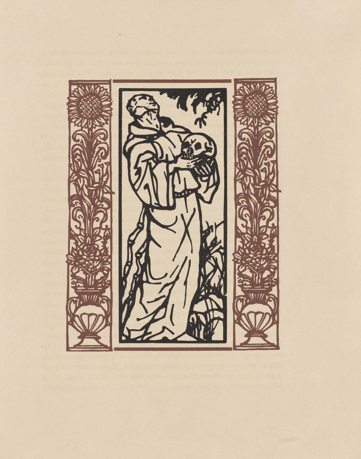 Mile Bernard, Composition (Morane, No. 100), Les Petites Fleurs De St. Franoise, Woodcut