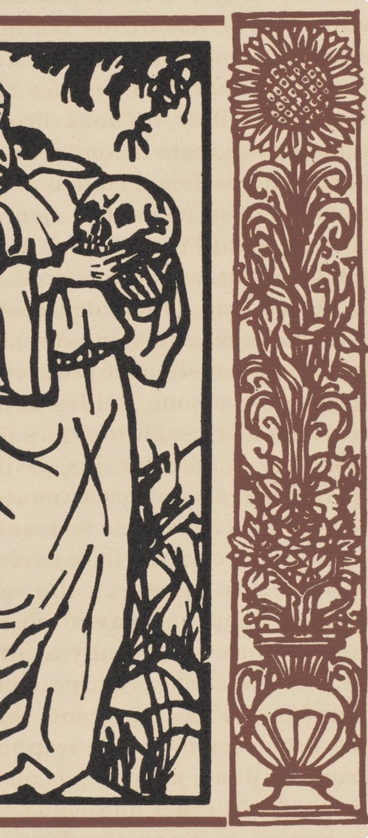 Mile Bernard, Composition (Morane, No. 100), Les Petites Fleurs De St. Franoise, Woodcut