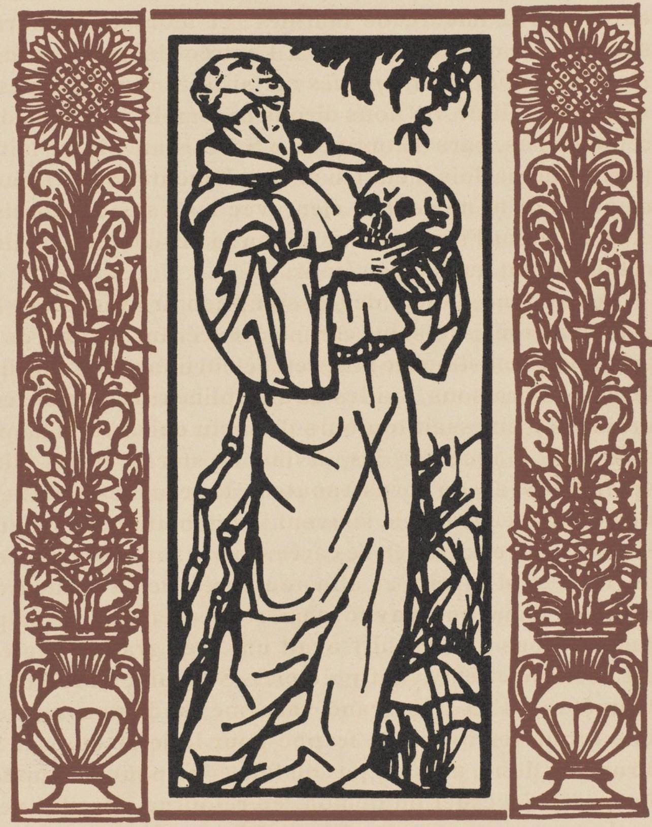 Mile Bernard, Composition (Morane, No. 100), Les Petites Fleurs De St. Franoise, Woodcut