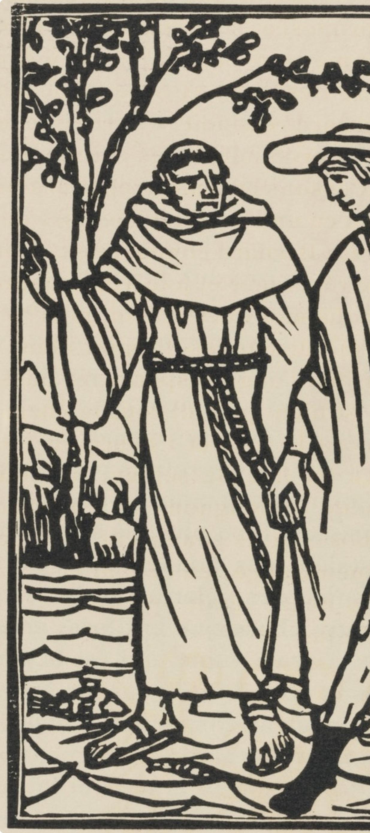 Mile Bernard, Composition (Morane, No. 100), Les Petites Fleurs De St. Franoise, Woodcut