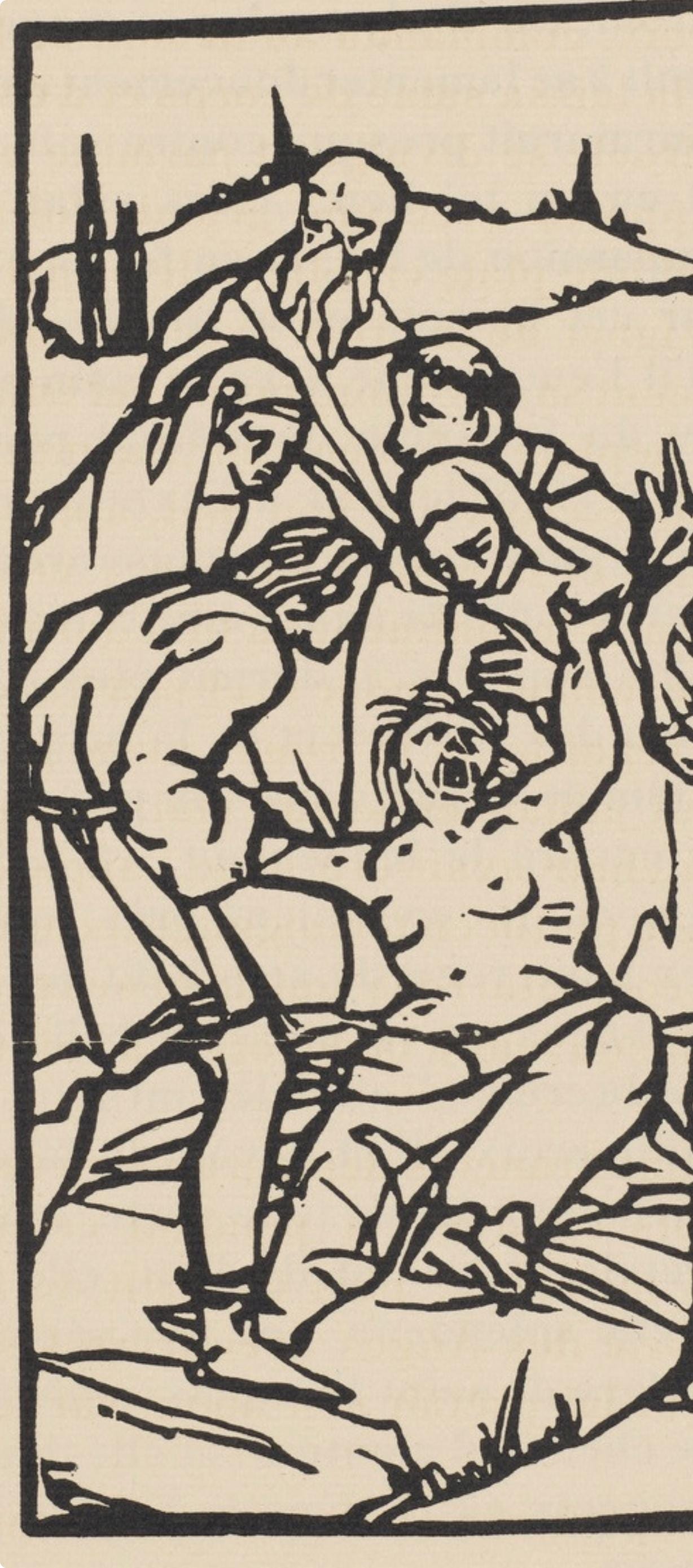 Mile Bernard, Composition (Morane, No. 100), Les Petites Fleurs De St. Franoise, Woodcut