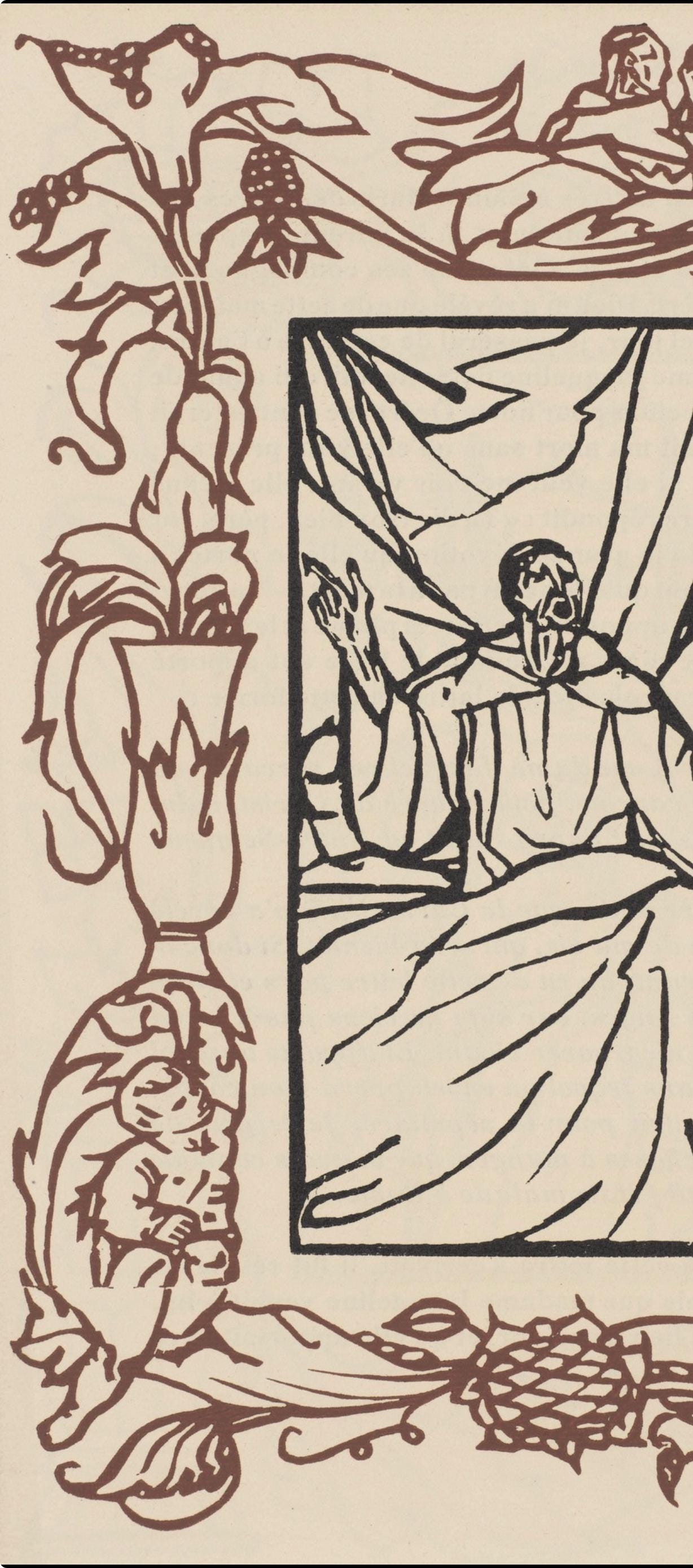 Mile Bernard, Composition (Morane, No. 100), Les Petites Fleurs De St. Franoise, Woodcut