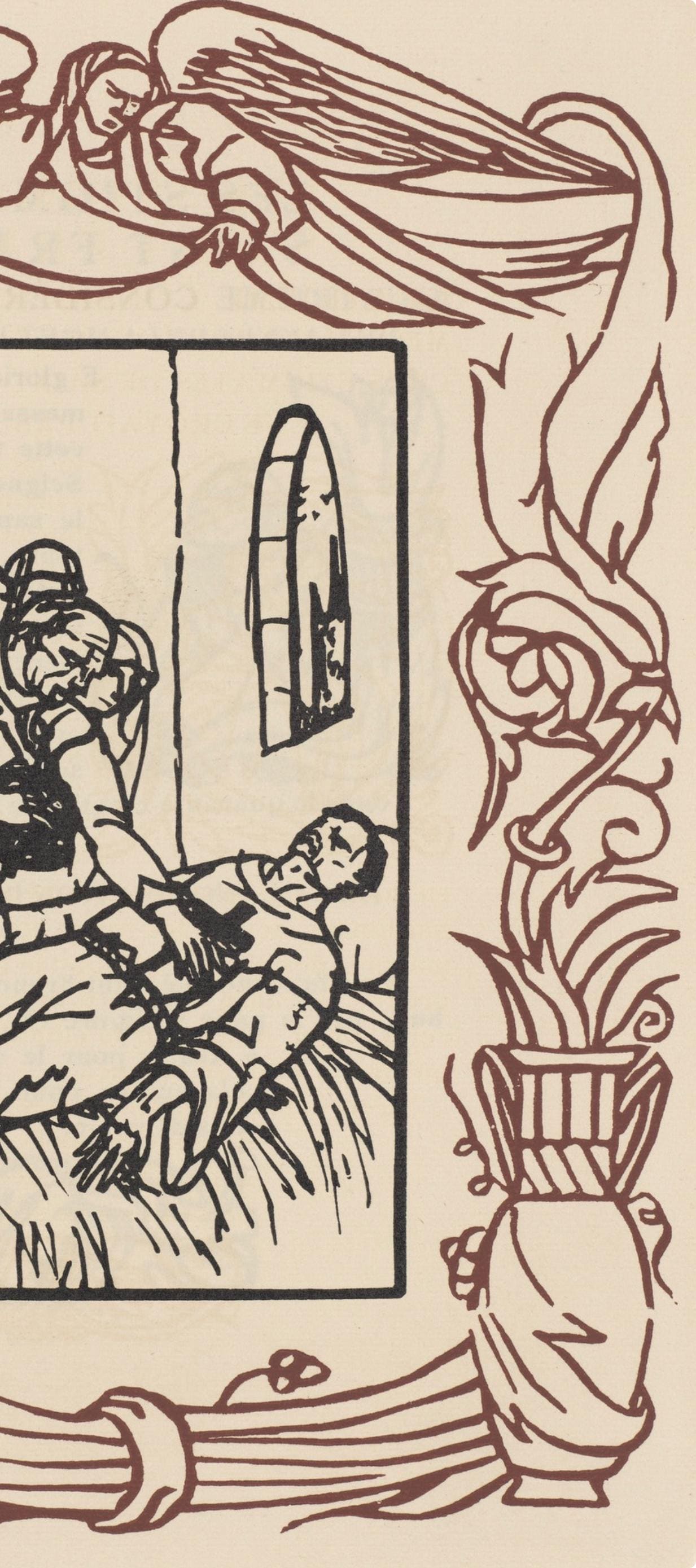 Mile Bernard, Composition (Morane, No. 100), Les Petites Fleurs De St. Franoise, Woodcut