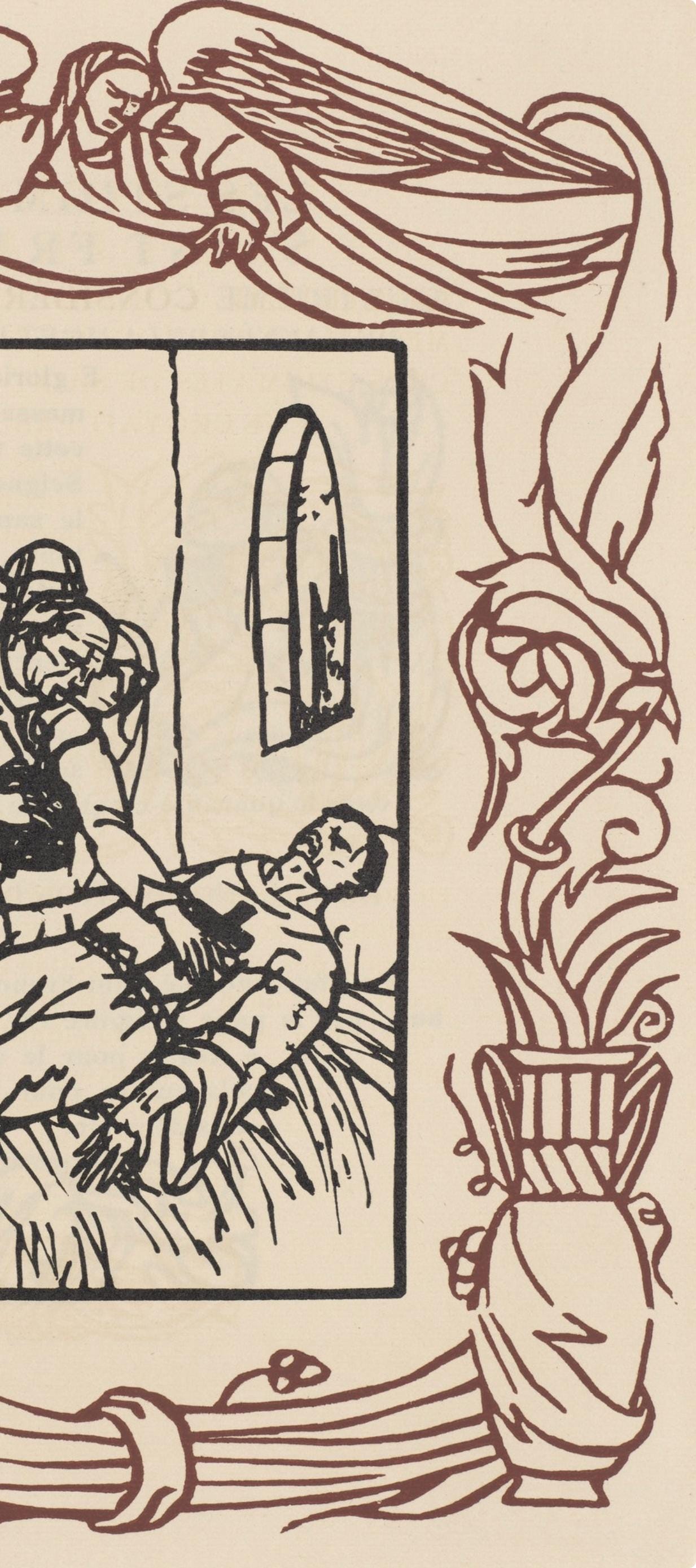 Mile Bernard, Composition (Morane, No. 100), Les Petites Fleurs De St. Franoise, Woodcut