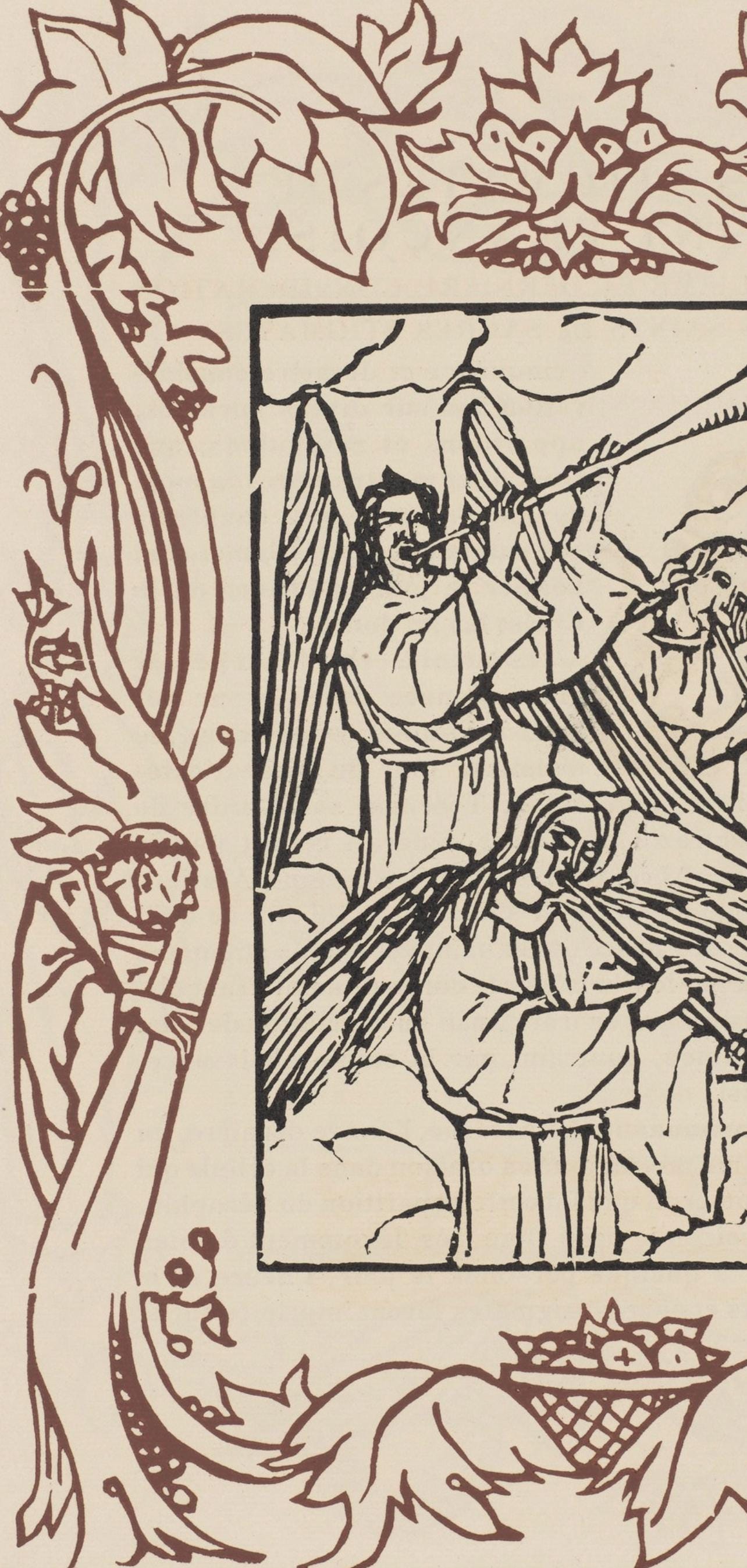 Mile Bernard, Composition (Morane, No. 100), Les Petites Fleurs De St. Franoise, Woodcut