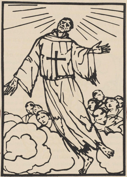 Mile Bernard, Composition (Morane, No. 100), Les Petites Fleurs De St. Franoise, Woodcut